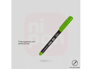 Caneta Marcador Brush Aquarelável CIS - Verde abacate